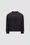 Crystal Logo Sweatshirt Girl Black Moncler