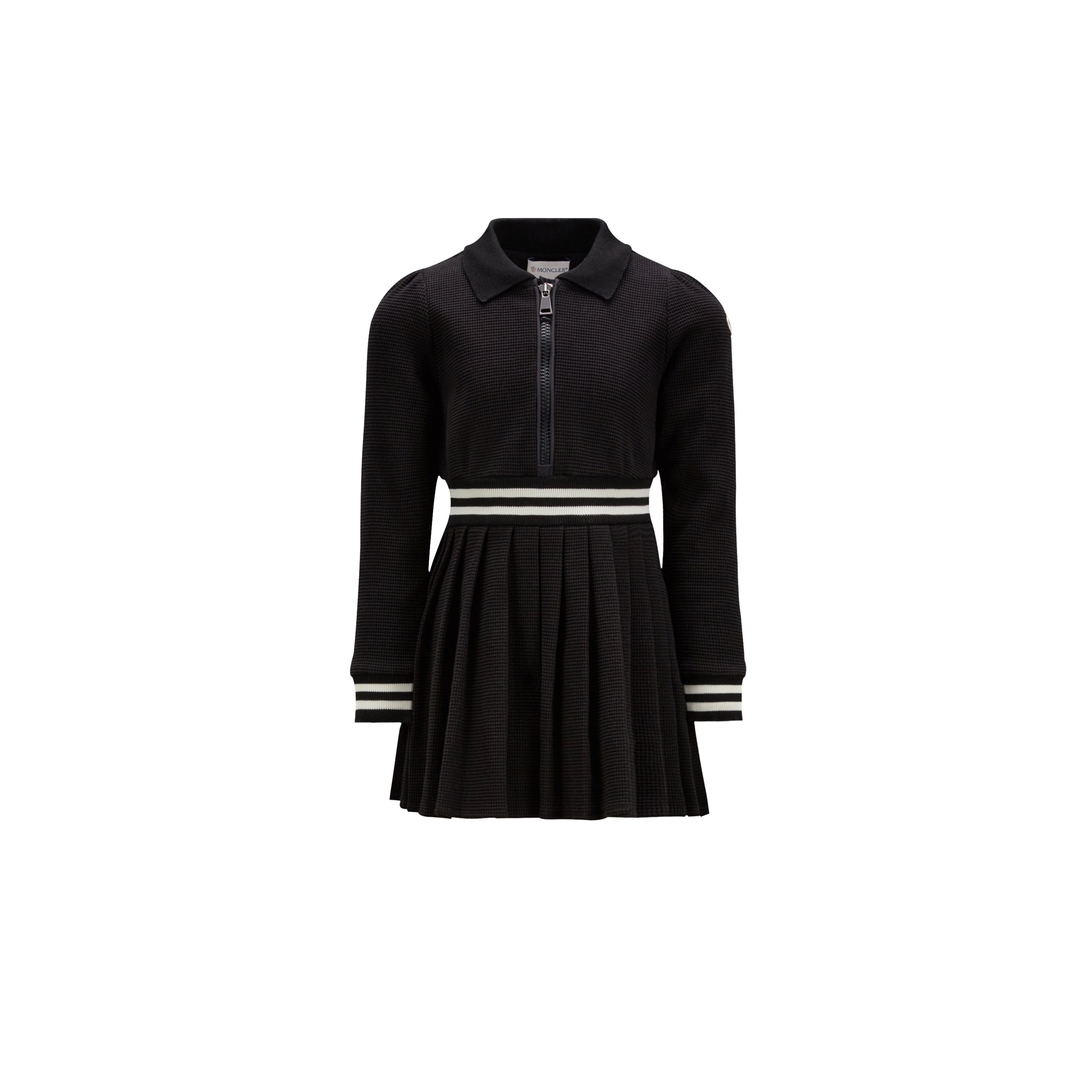 Moncler Kids' Pleated Dress Black