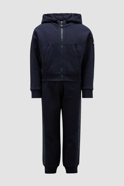 Navy Blue Logo Sweatsuit Set - Pants & Tracksuits for Children | Moncler US