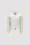 Wattierte Strickjacke aus Wolle Mädchen Weiß Moncler
