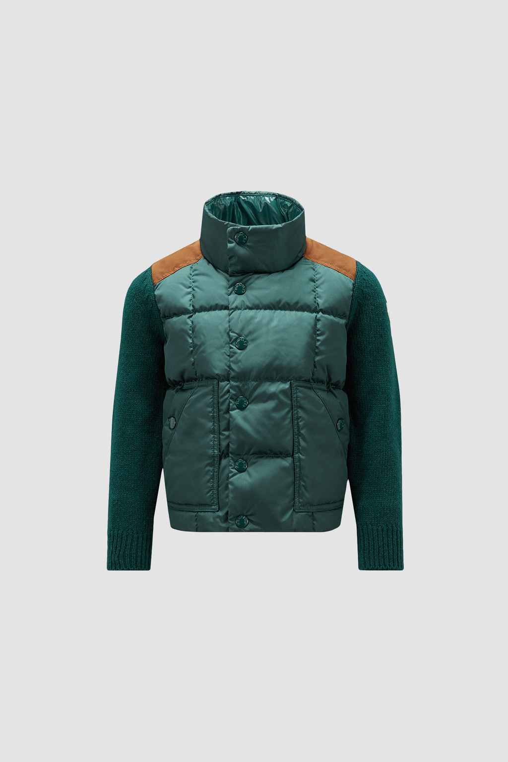 Moncler Kids Boys Cardigan In Dark Green