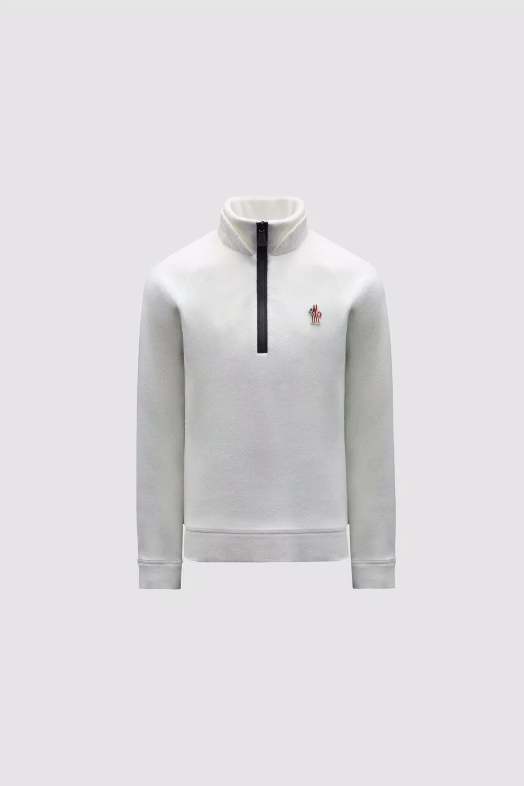 Fleece Zip-Up Sweatshirt Gender Neutral White Moncler 1