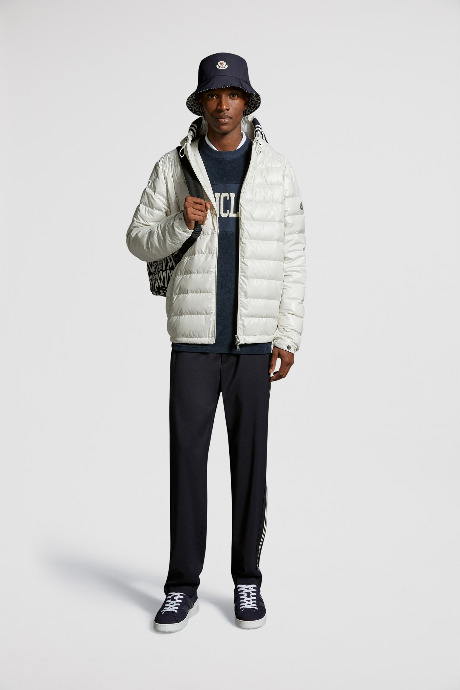 White Cornour Short Down Jacket Short Down Jackets for Men Moncler US