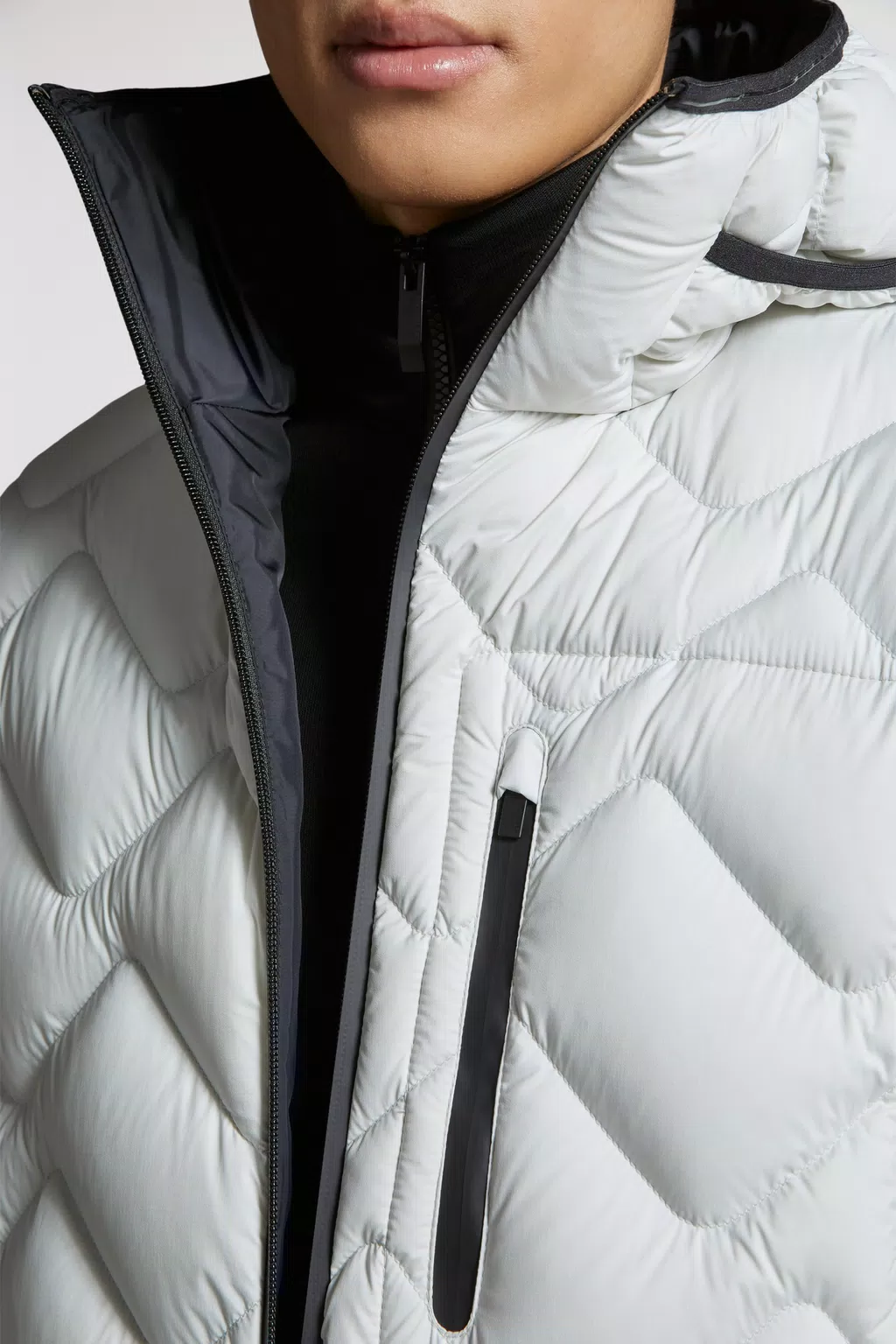 Ice Gray Steliere Short Down Jacket - Short Down Jackets for Men ...