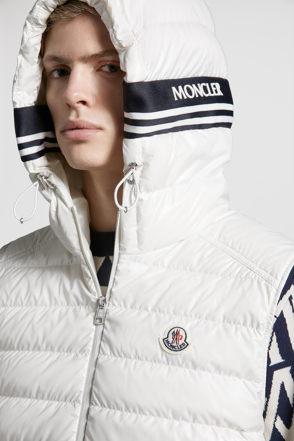 White Clai Down Gilet - Vests for Men | Moncler PT