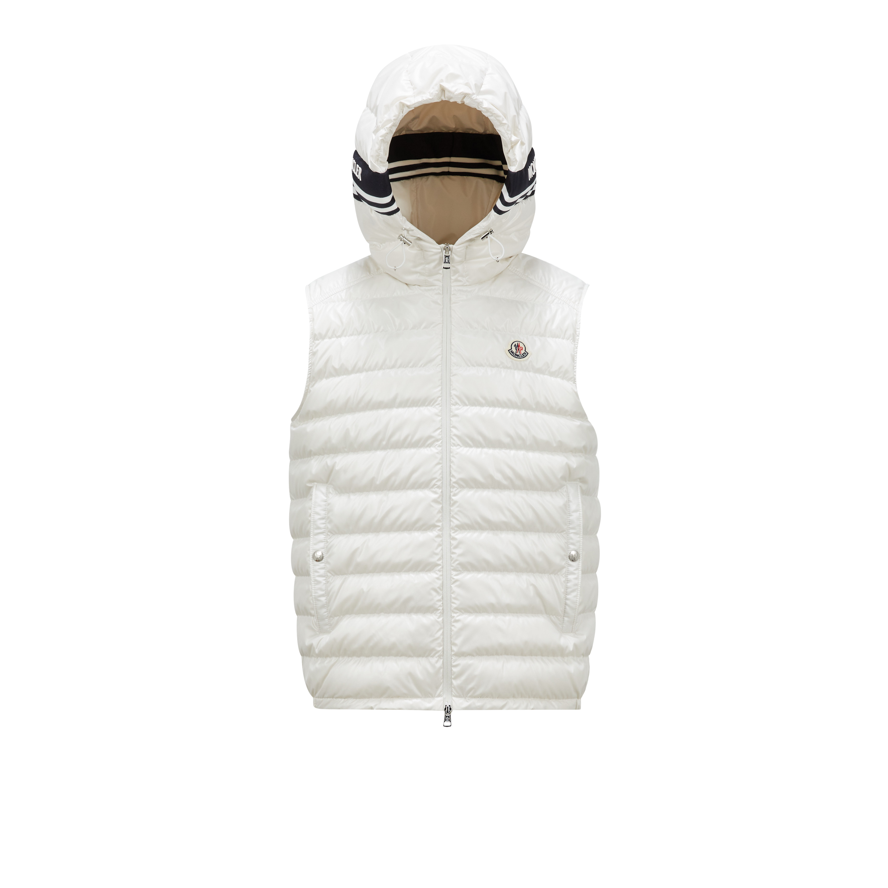 Moncler Collection Doudoune Sans Manches Clai In White