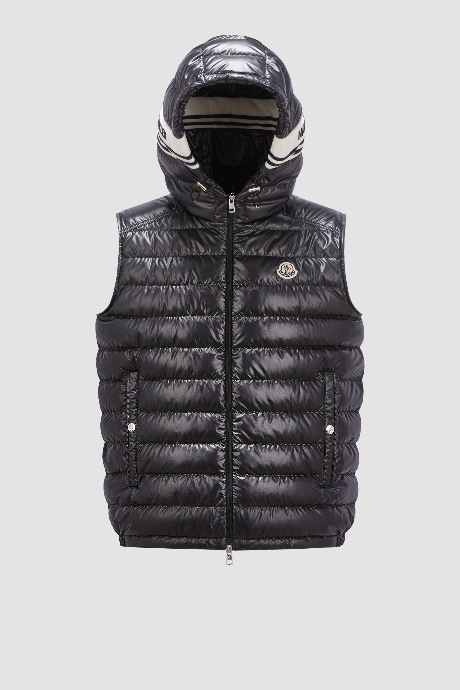 Moncler red outlet gilet mens