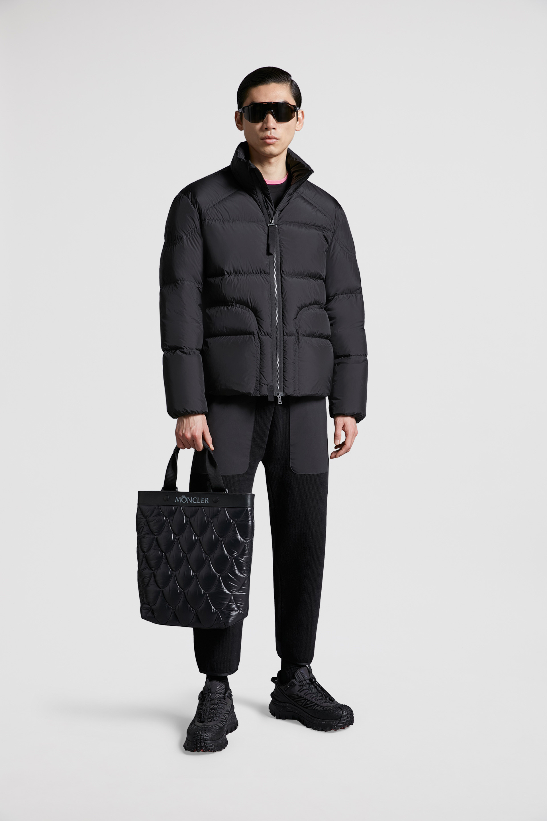 Black Chaofeng Short Down Jacket - Short Down Jackets for Men 