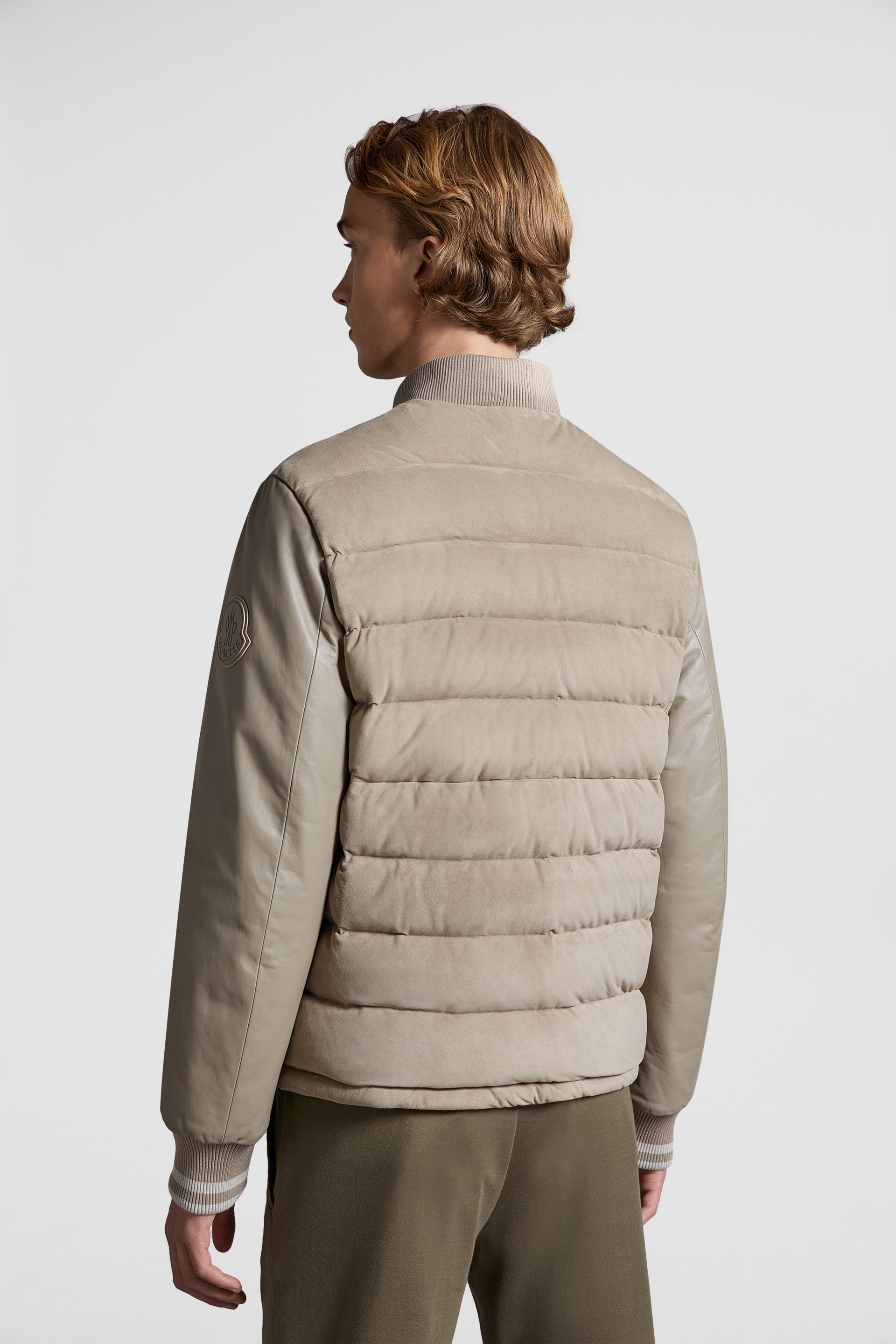 Moncler shop suede jacket