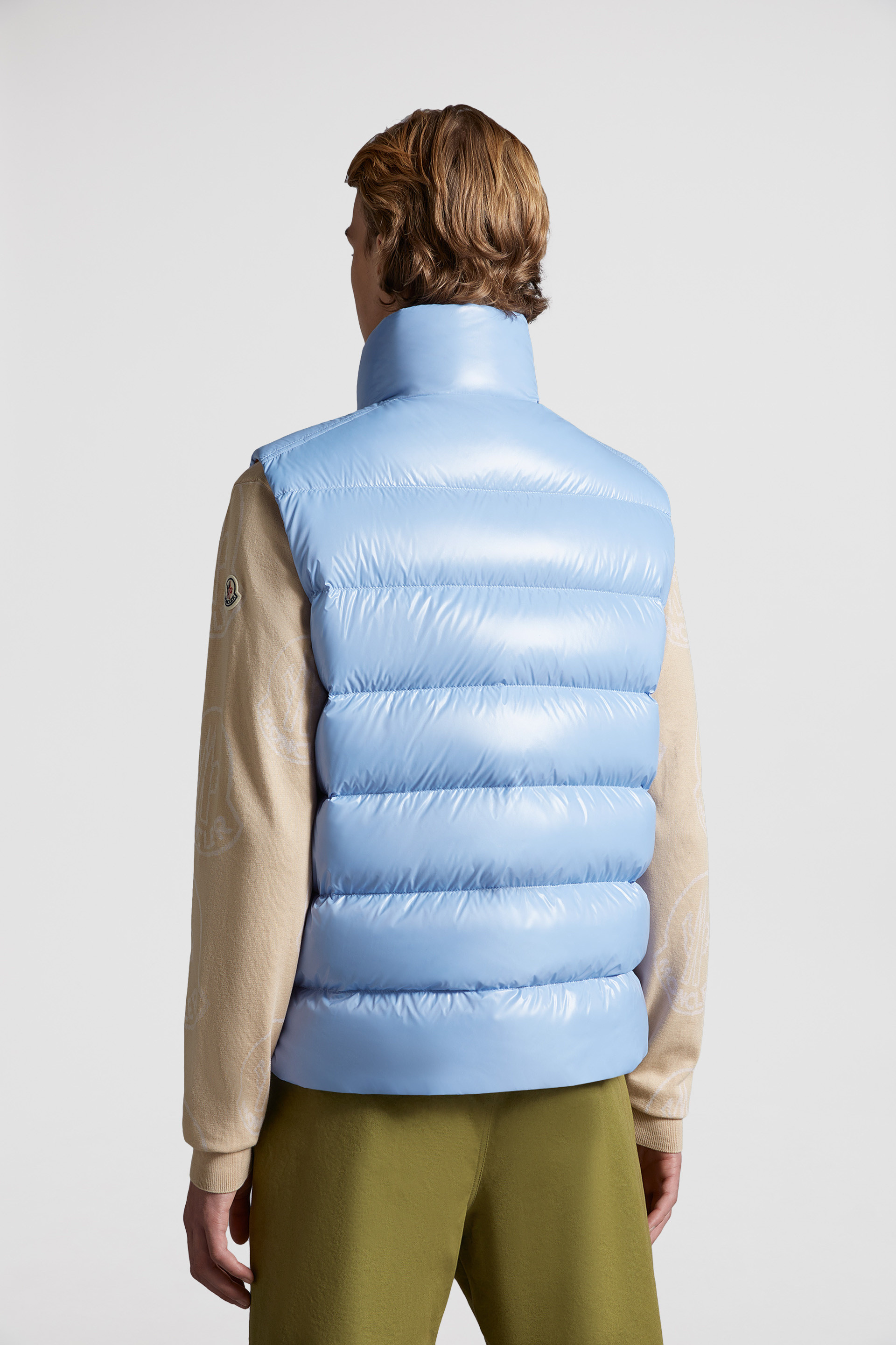 Light blue store moncler gilet