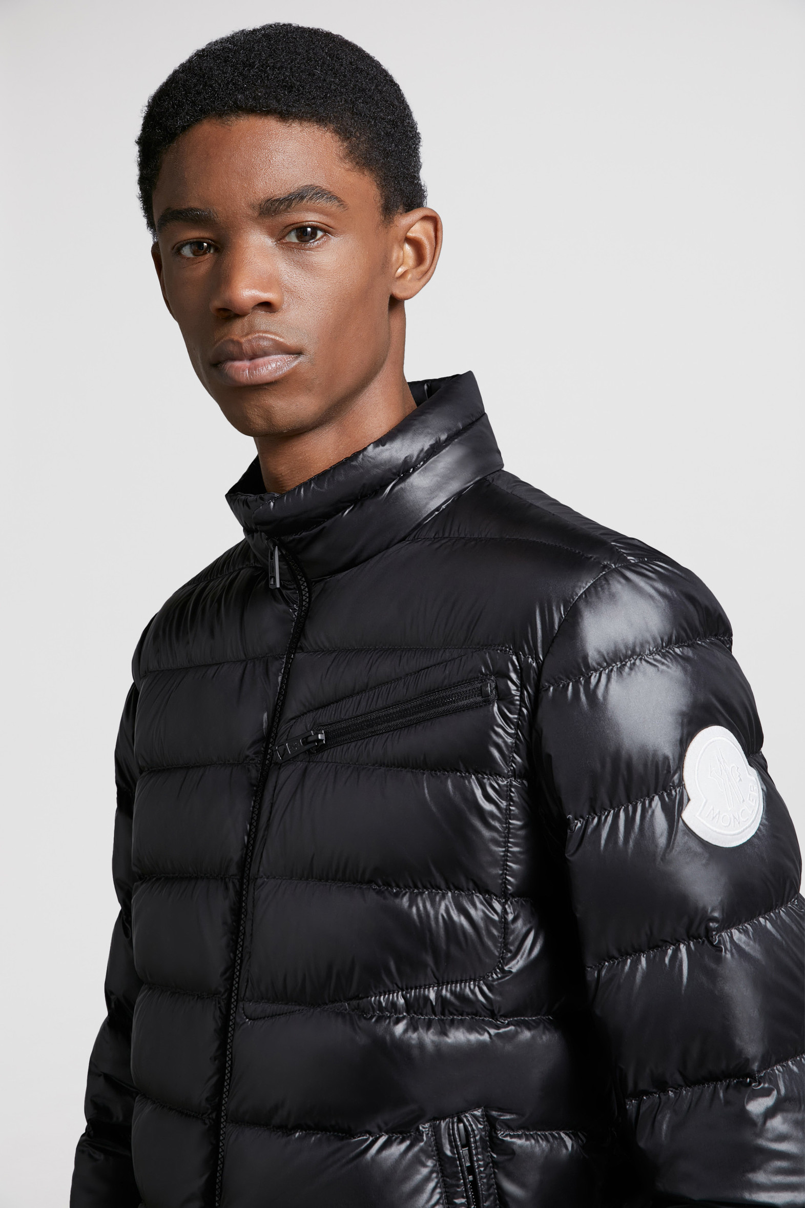 Black Amalteas Short Down Jacket Short Down Jackets for Men Moncler US