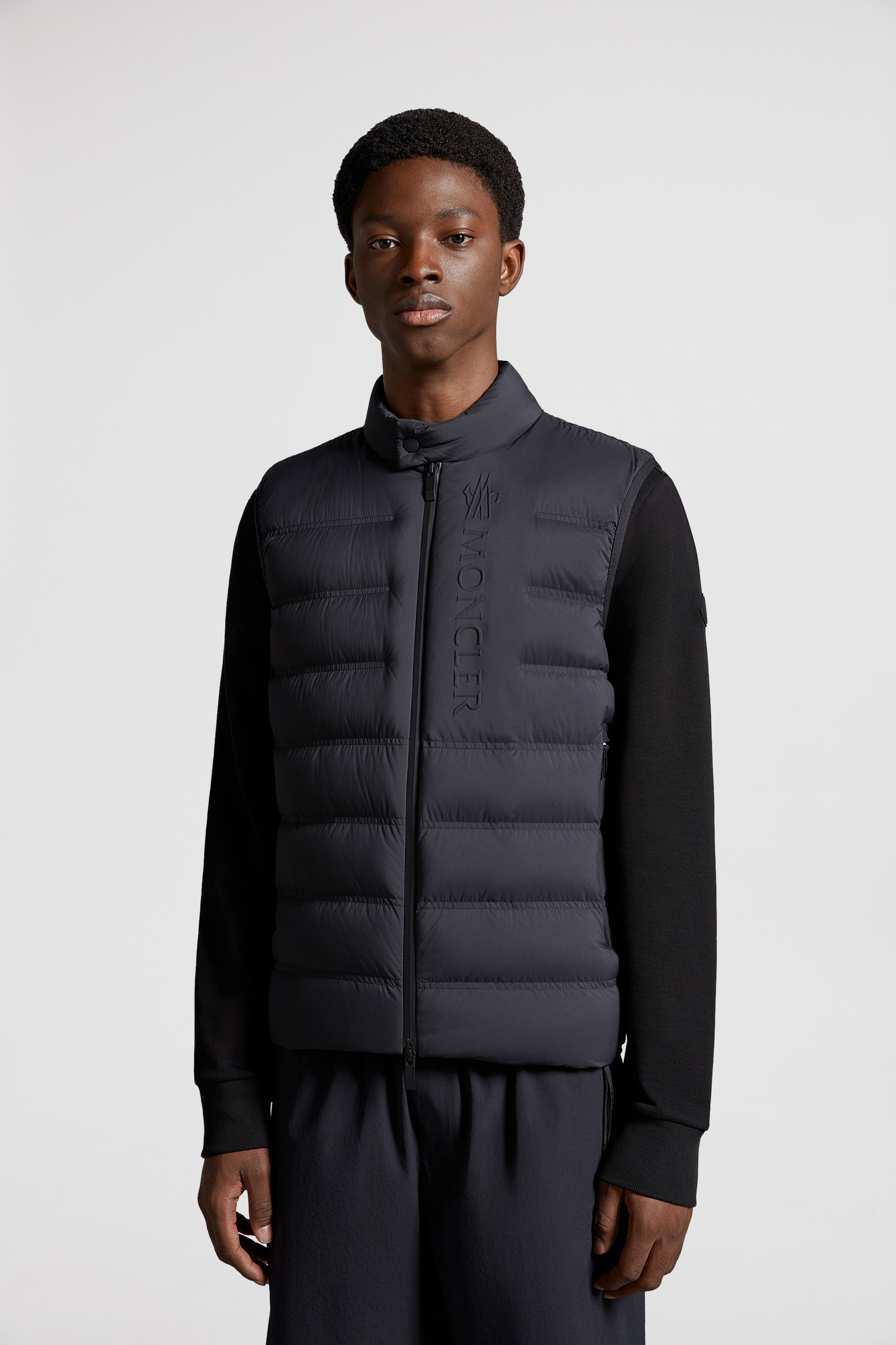 Moncler bodywarmer with outlet hood