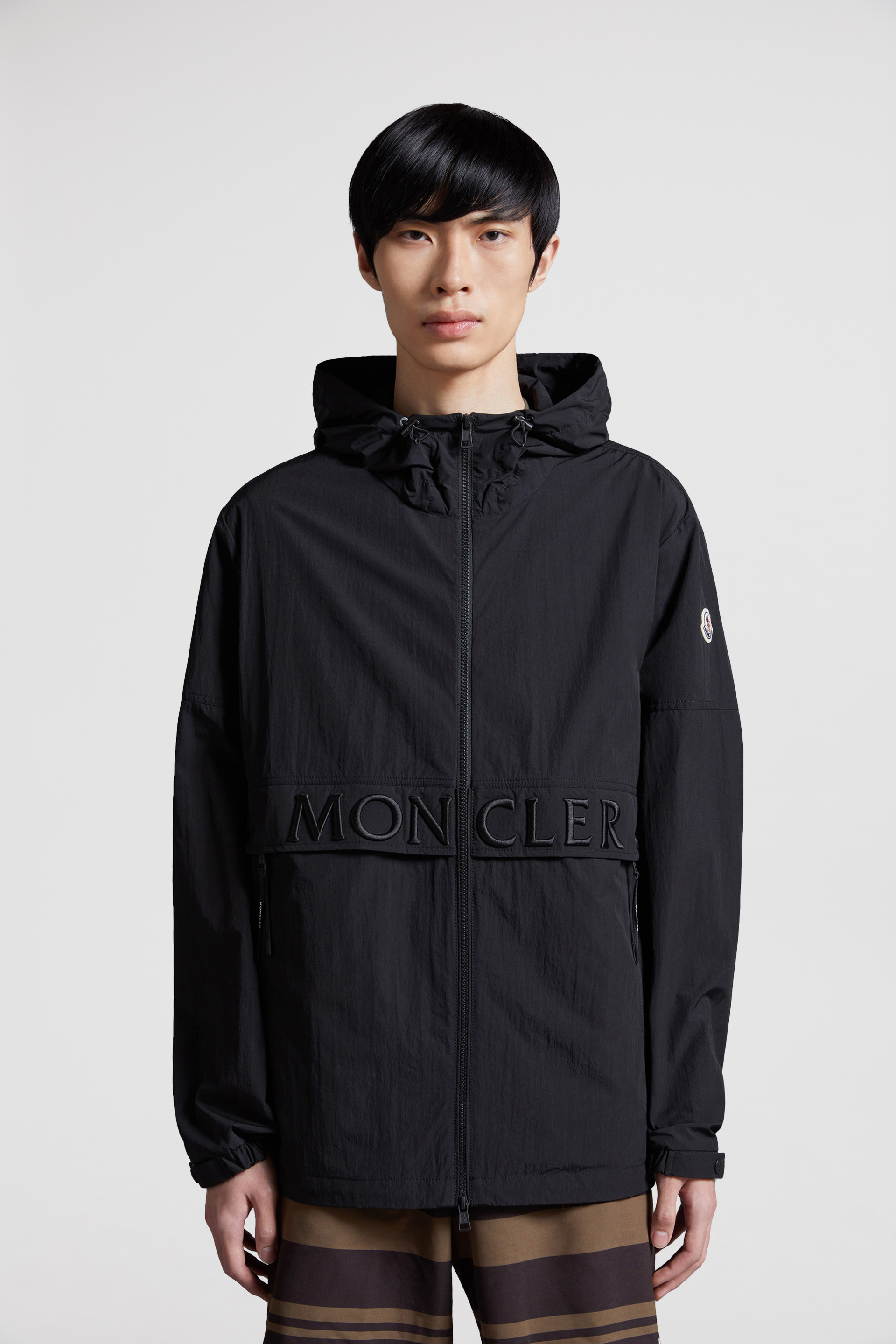 MONCLER／モンクレール／LAURINE wool cloth and nylon jacket／B2