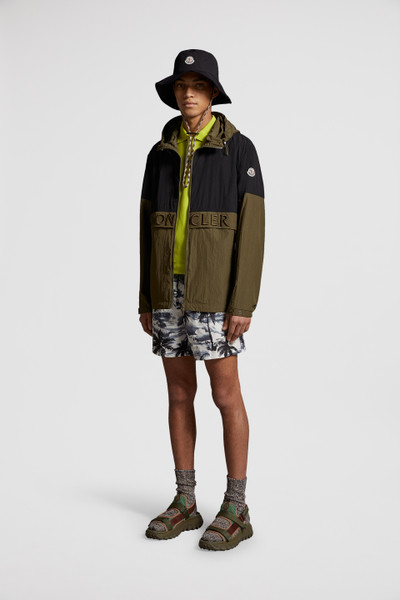 Black & Green Joly Hooded Jacket - Windbreakers & Raincoats for Men |  Moncler US