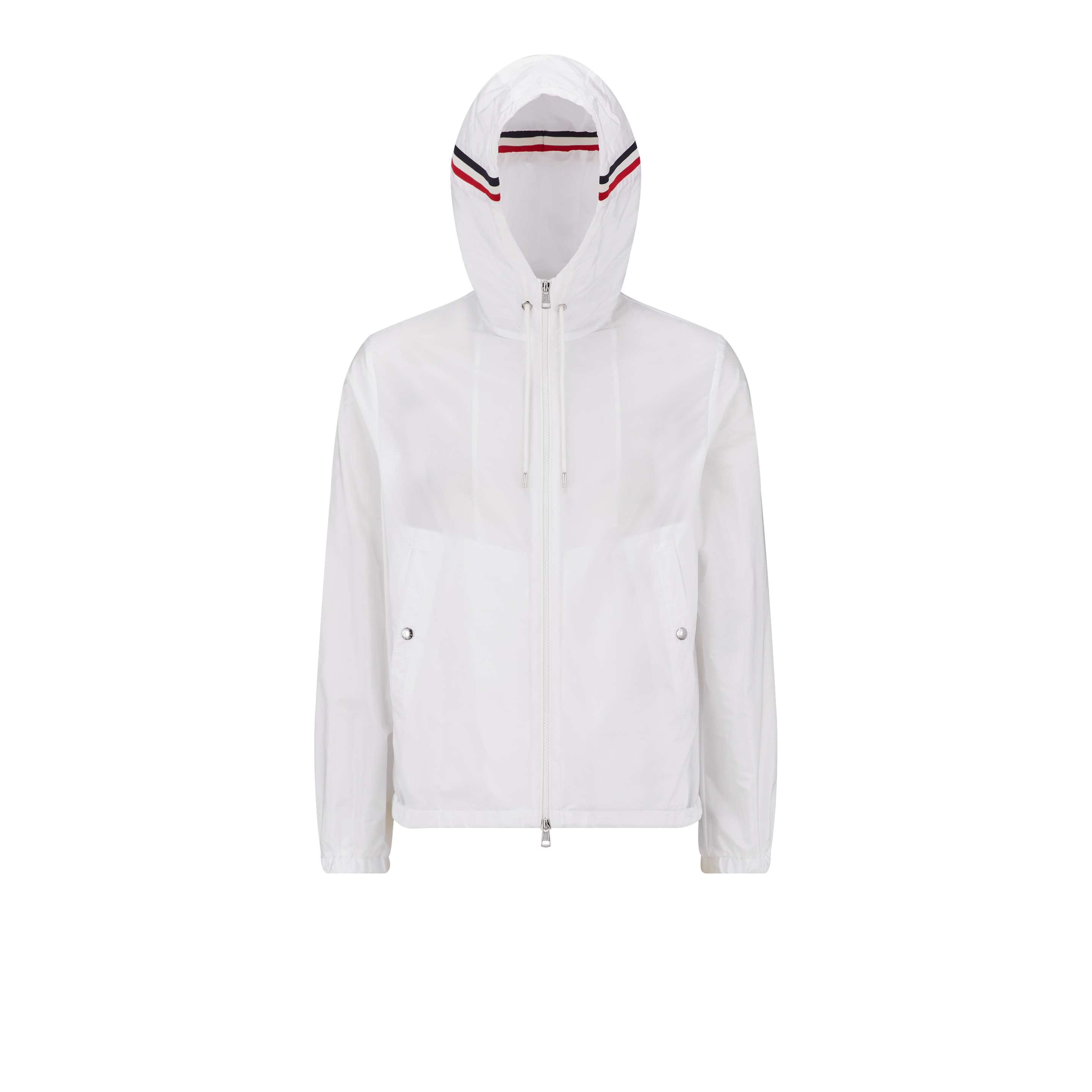Moncler Collection Grimpeurs Hooded Jacket White In Blanc