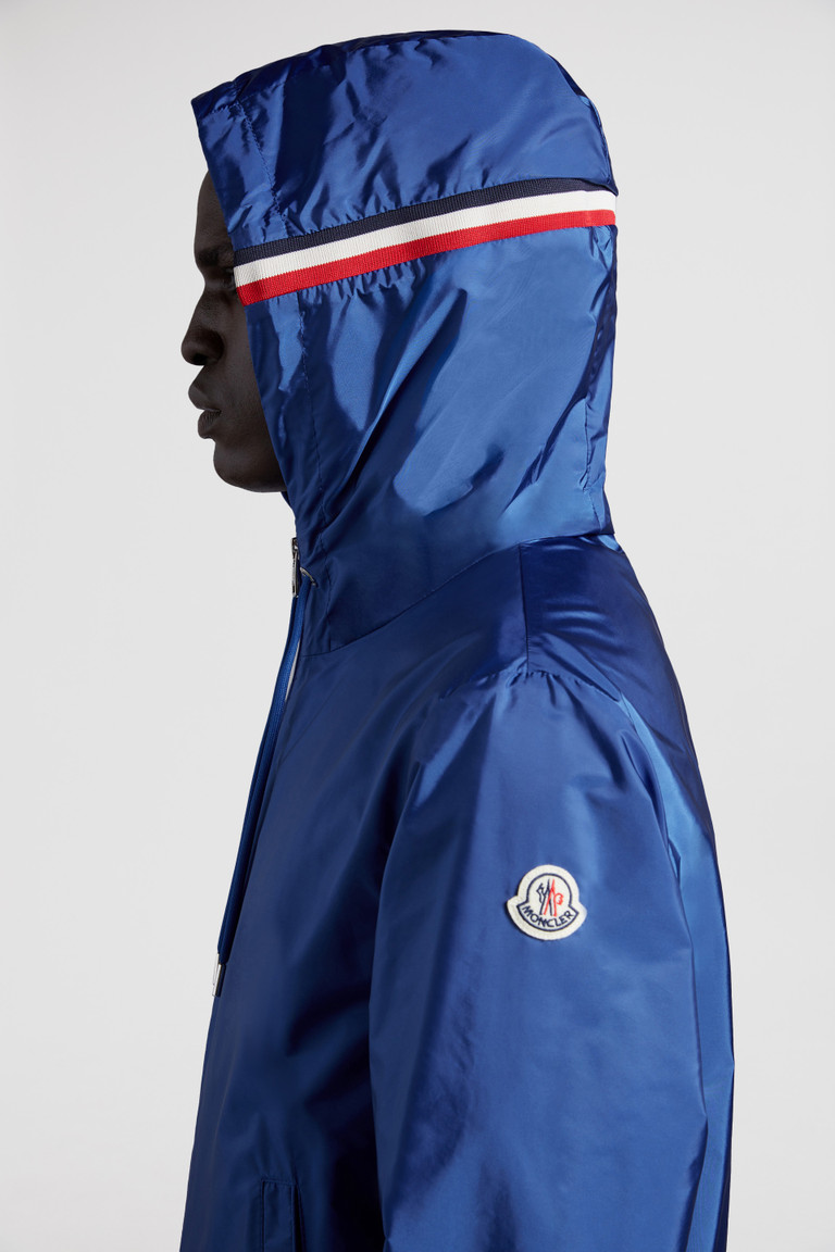 Blue Grimpeurs Hooded Jacket Windbreakers & Raincoats for Men