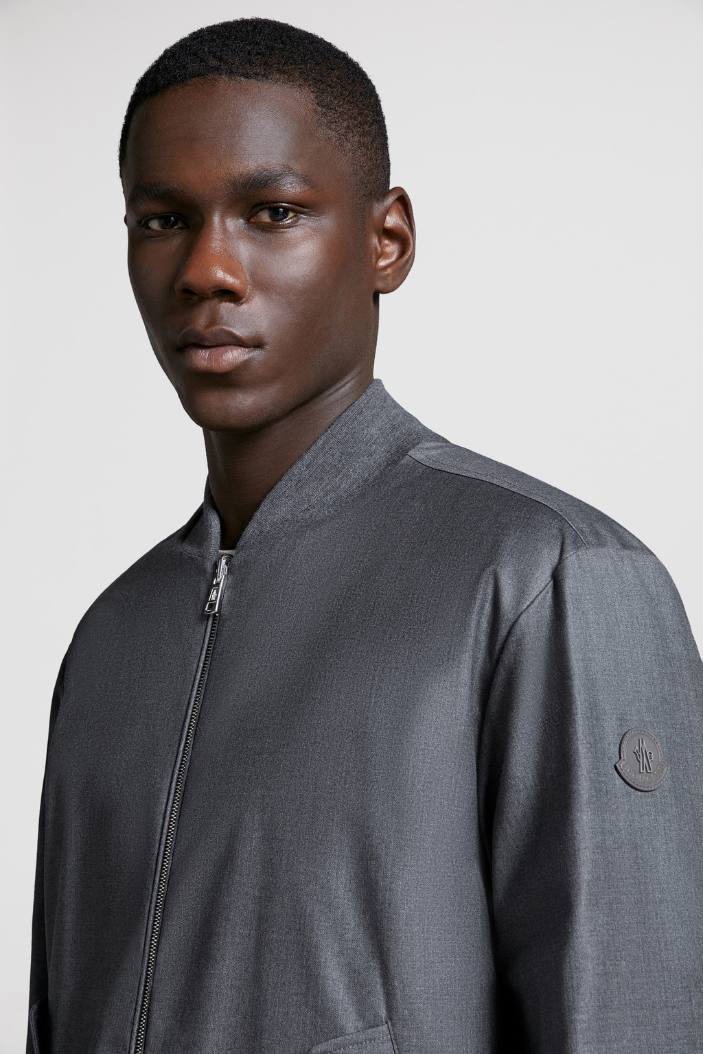 Dark Grey Aver Reversible Down Jacket Short Down Jackets for Men