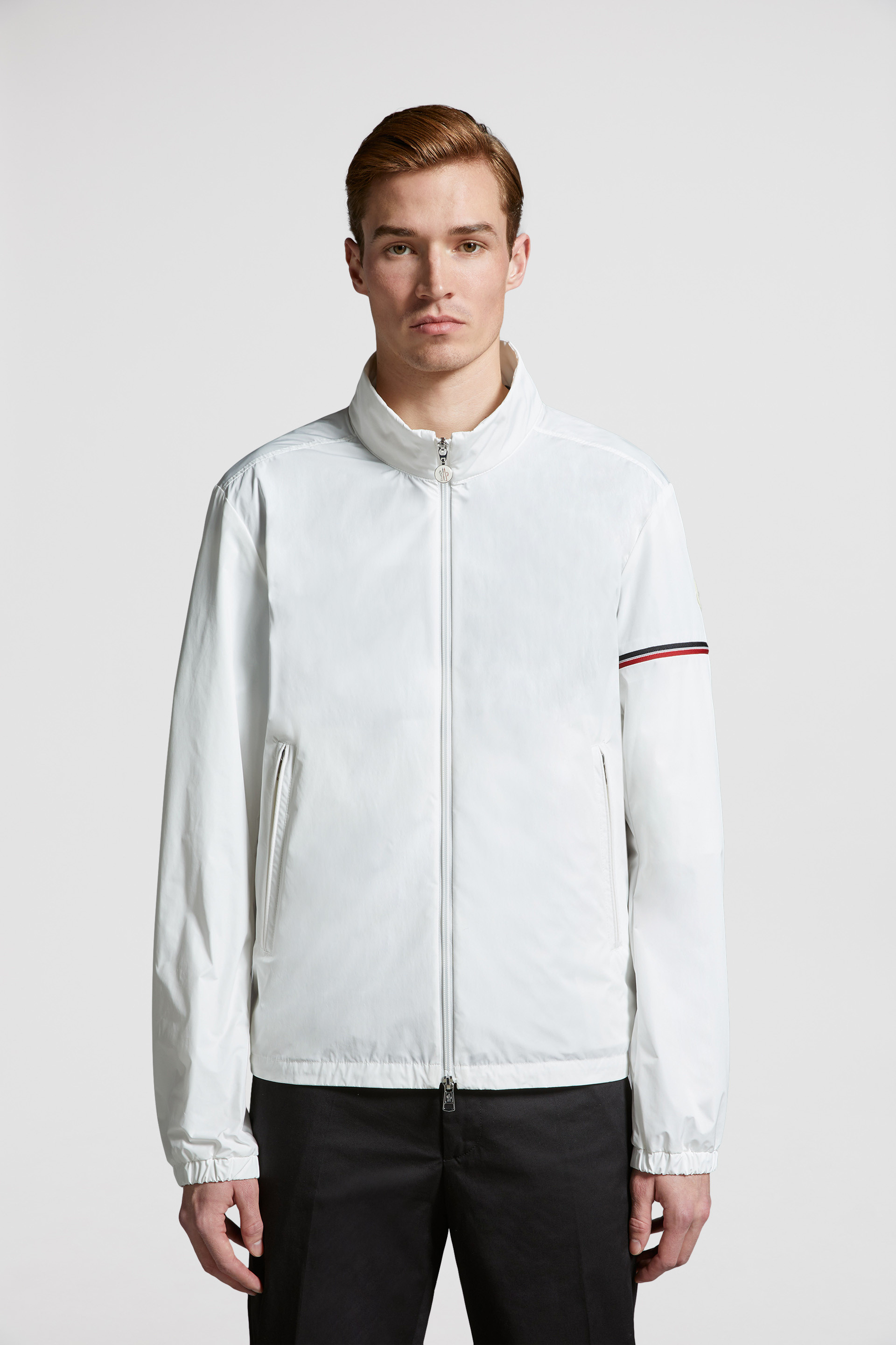 Moncler white clearance windbreaker