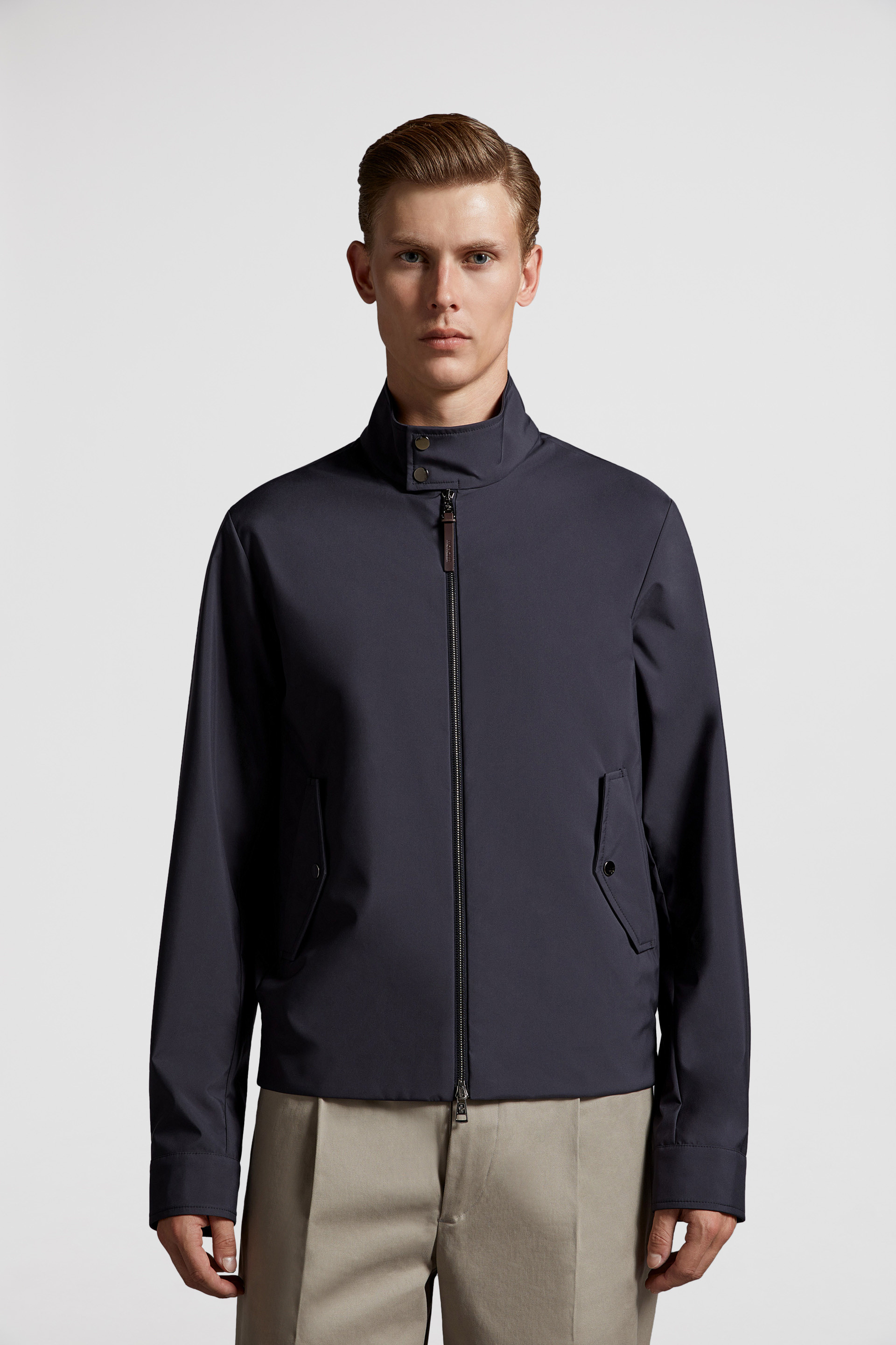 Navy Blue Chaberton Jacket - Windbreakers & Raincoats for Men 