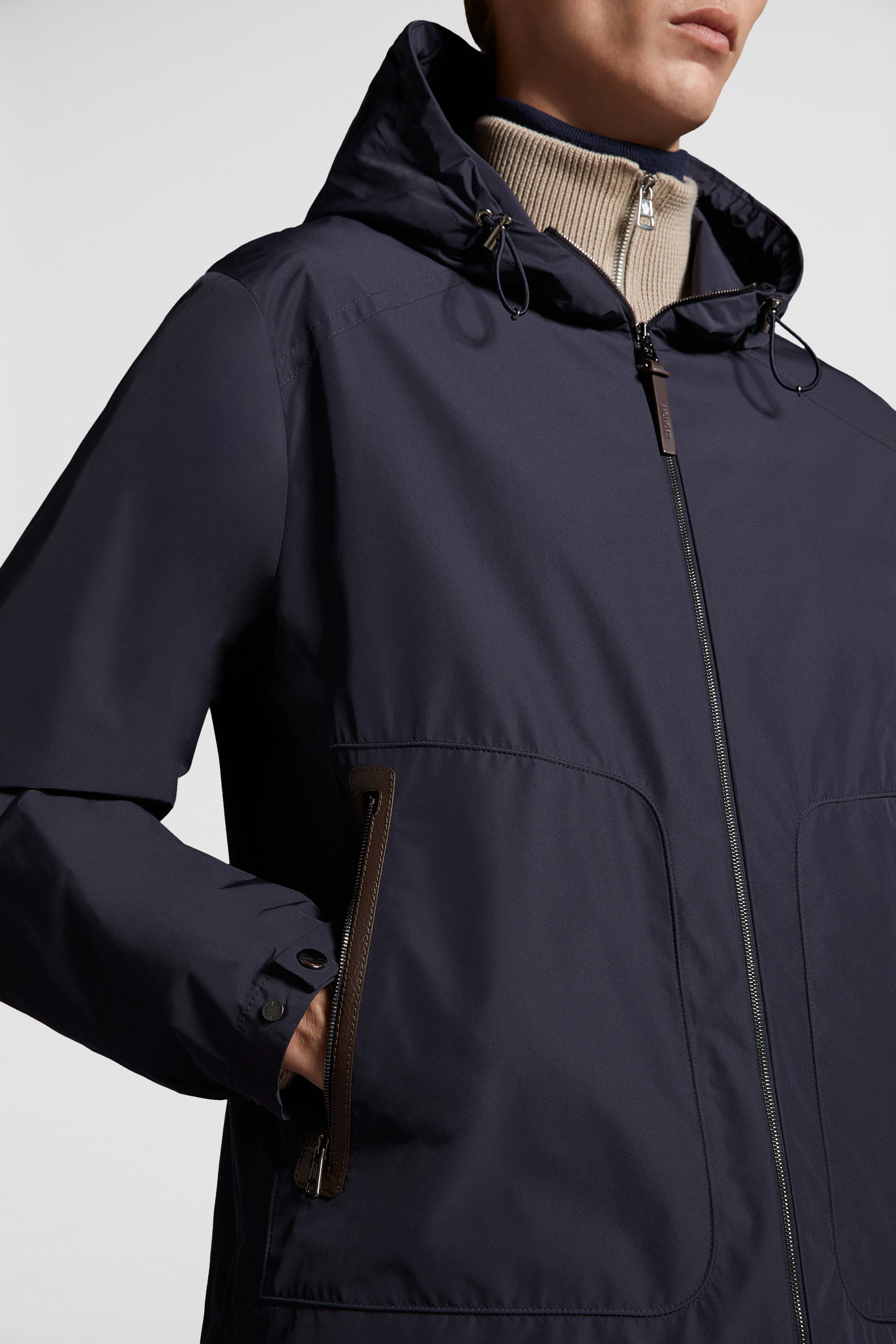 Veste ?� capuche Linth Bleu - Coupe-vents et Imperm?�ables Homme | Moncler BE