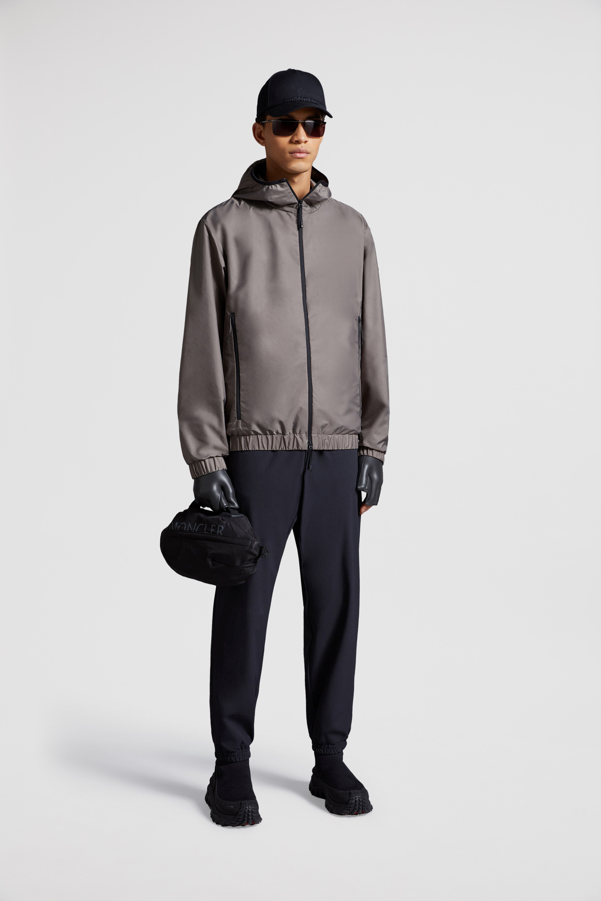 Grey Algovia Rain Jacket - Windbreakers & Raincoats for Men | Moncler US