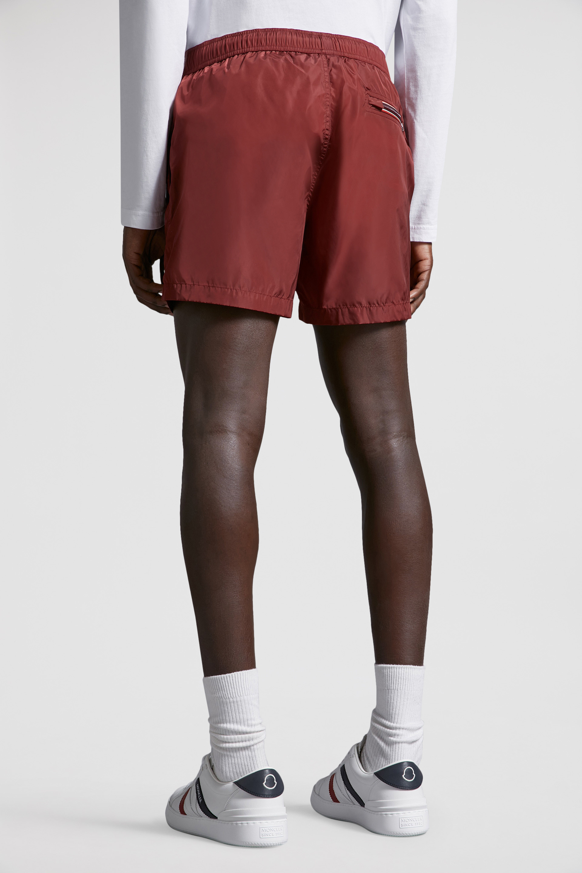 Moncler red outlet shorts