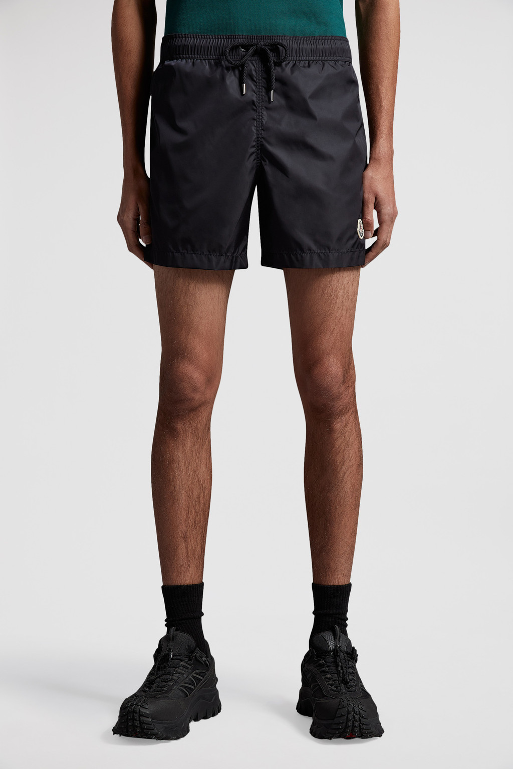 Men's Swim Shorts - Midnight Monstera - Azure Blue