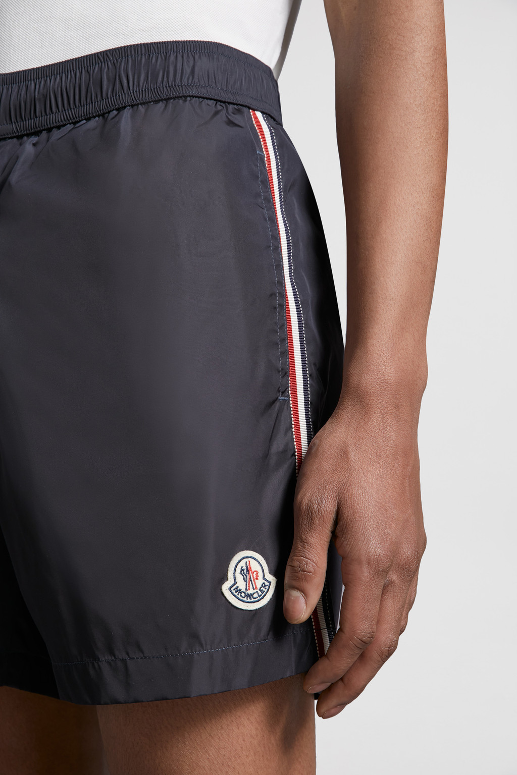 Men's Swim Shorts - Midnight Monstera - Blue Mist