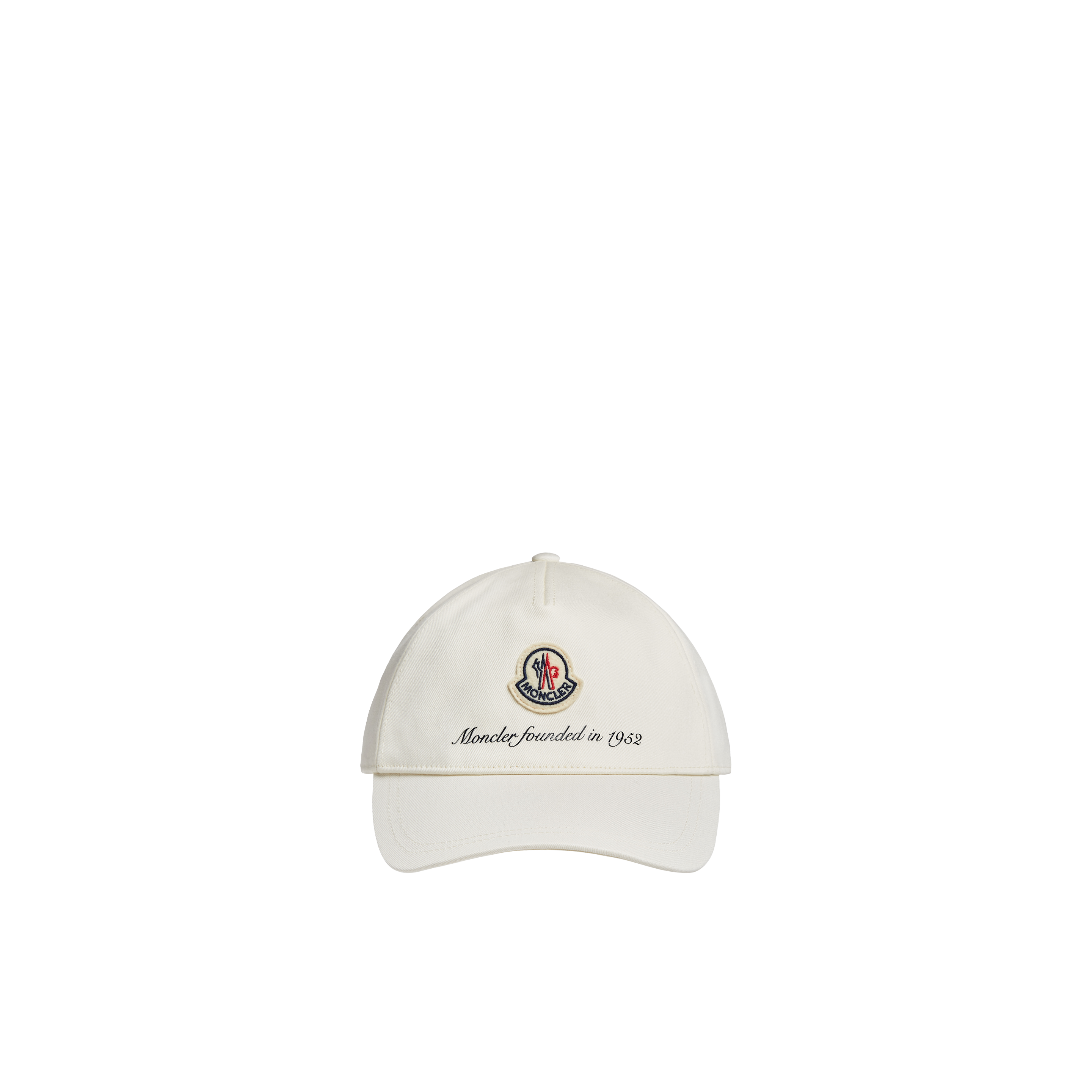 Moncler Collection Casquette En Gabardine In White