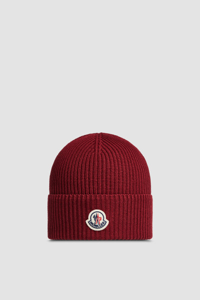 Red Cotton Beanie - Hats & Beanies for Men | Moncler GB