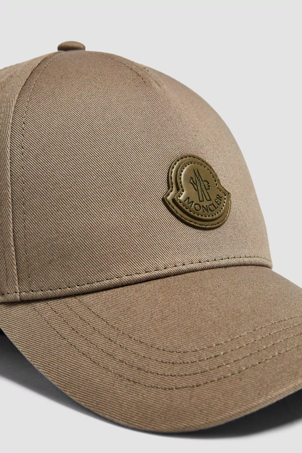 Beige Gabardine Baseball Cap - Hats & Beanies for Men | Moncler US