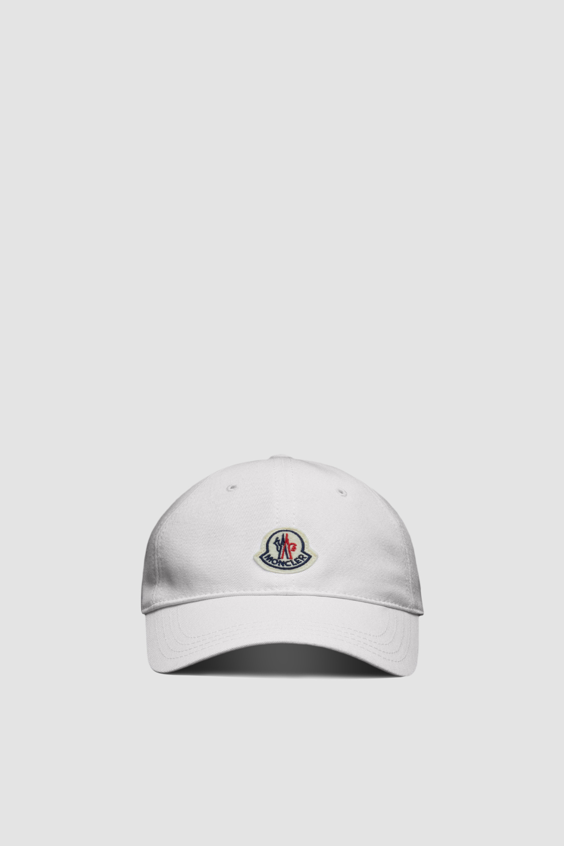 Optical White Gabardine Baseball Cap - Hats & Beanies for Men | Moncler US