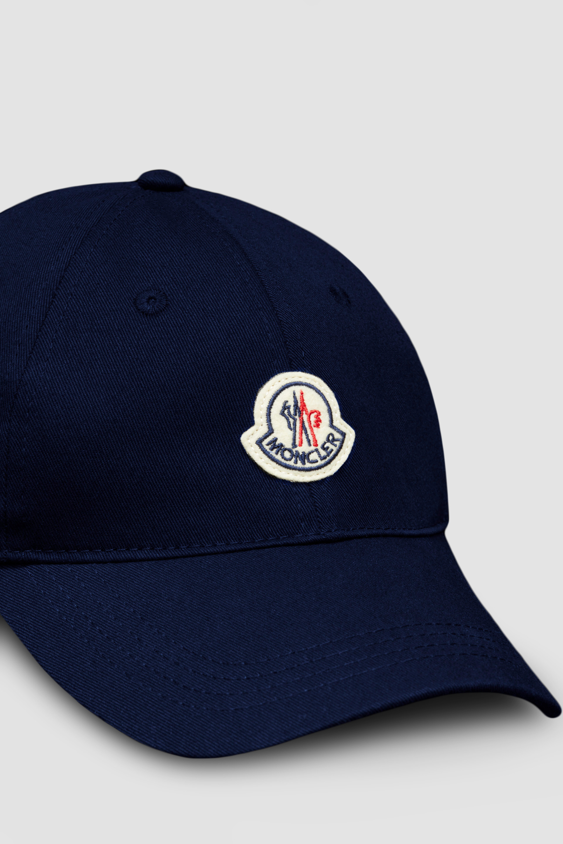 Blue Gabardine Baseball Cap - Moncler Hats for Beanies & HU Men 