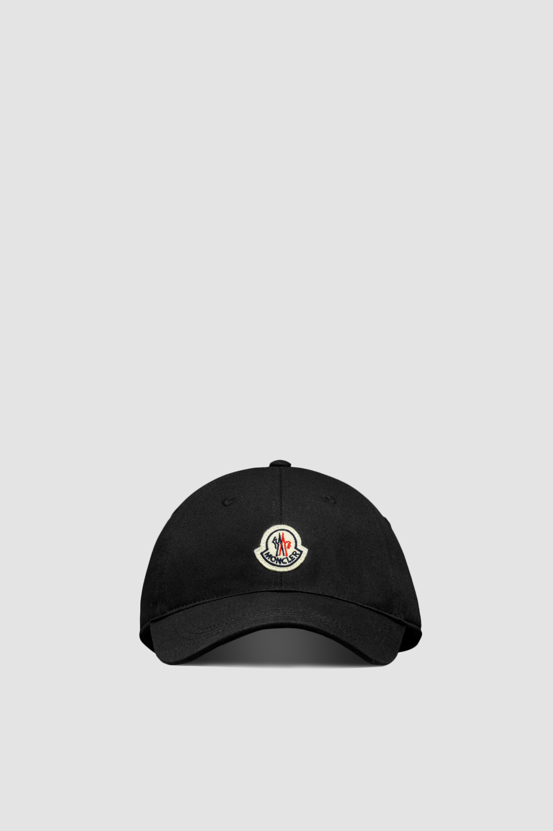 Black Gabardine Baseball Cap - Hats & Beanies for Men | Moncler US