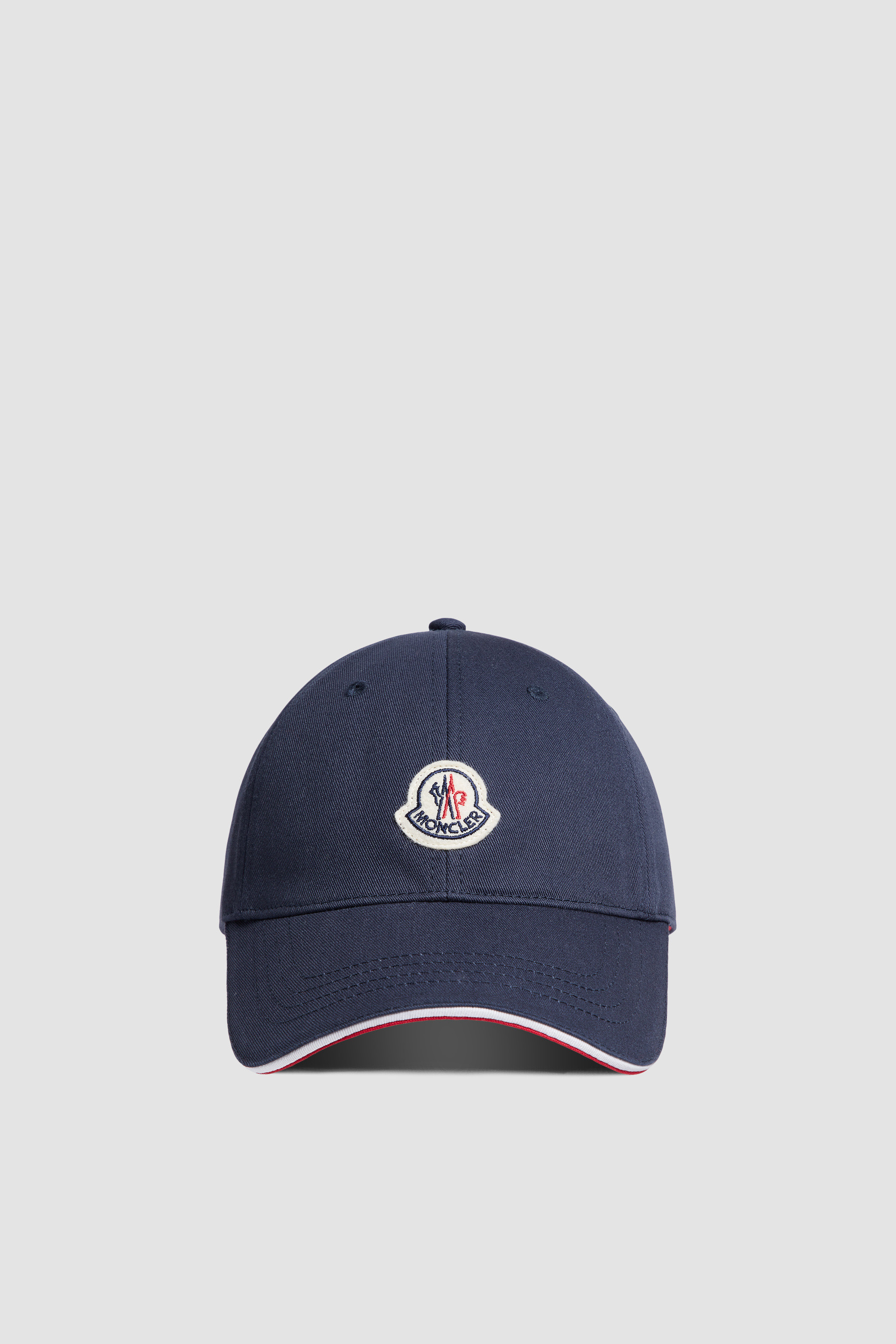 Blue Gabardine Baseball Cap - Hats & Beanies for Men | Moncler US