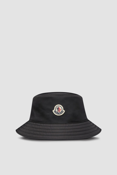 Moncler Collection Logo Bucket Hat male Black Size L