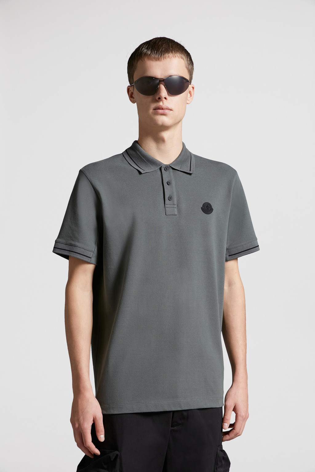 Polos Hombre Amazon Moncler Playera Tipo Polo Con Logo En Relieve