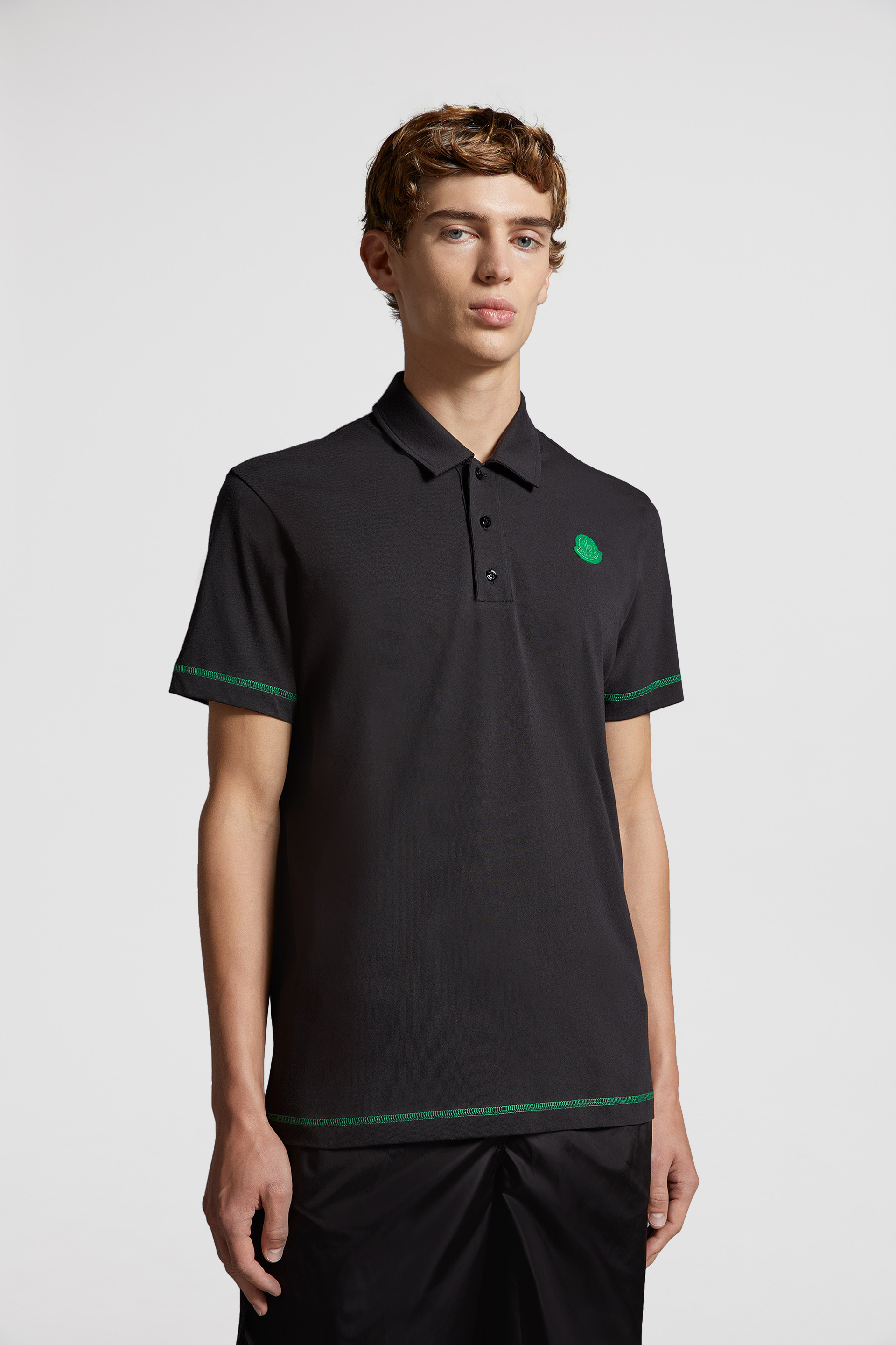 Moncler polo shop shirt black