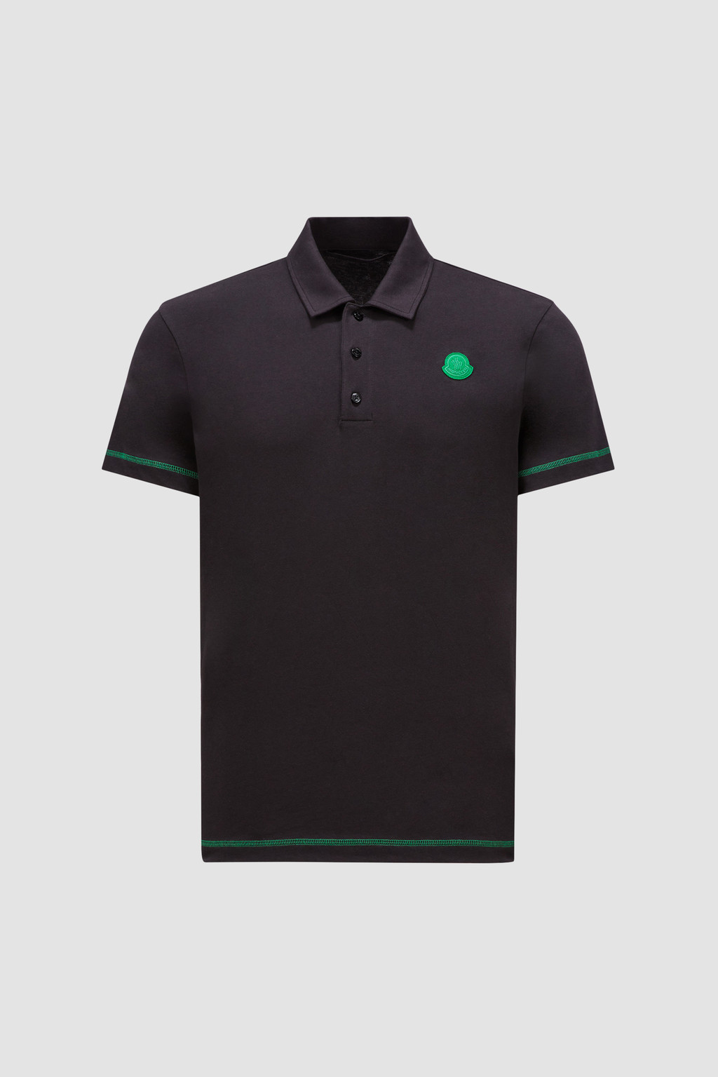Logo patch polo shirt T-shirt