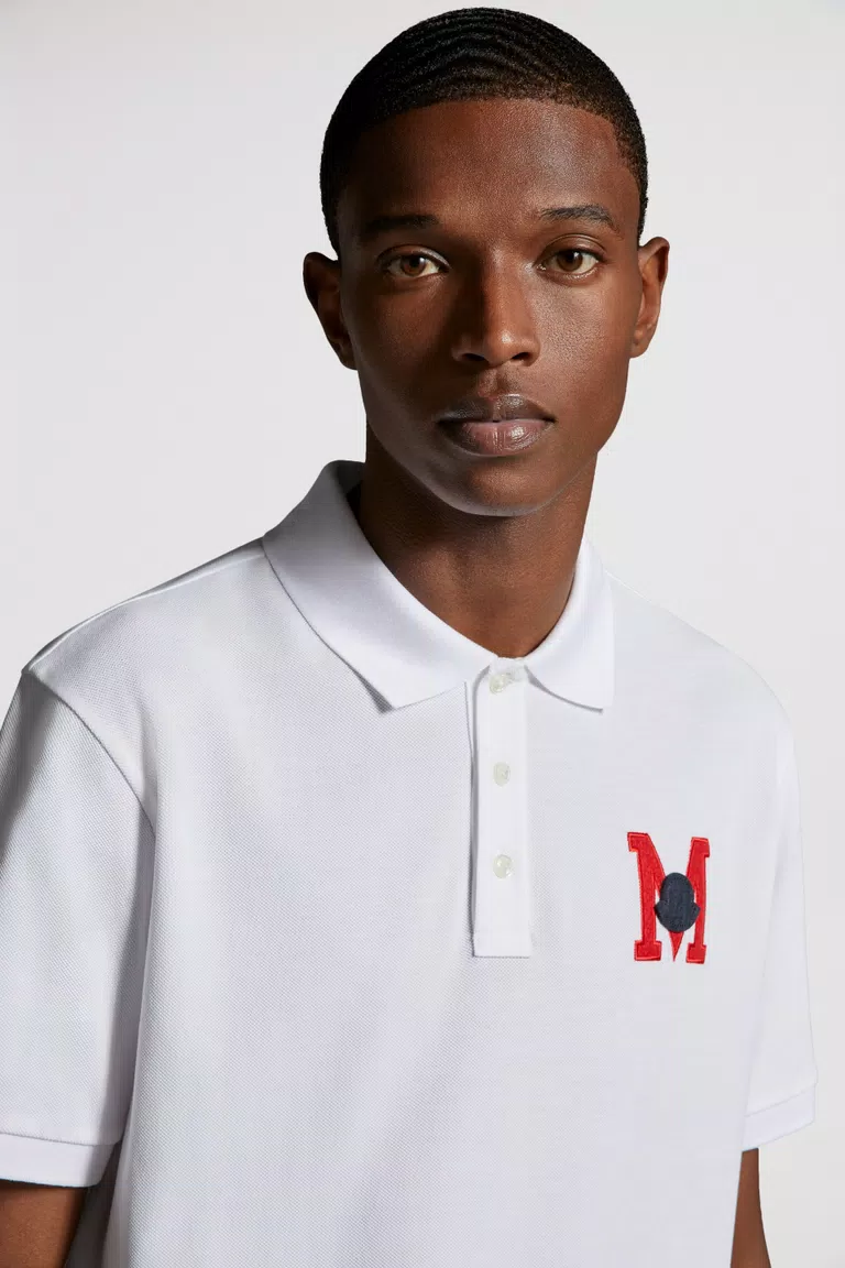 Optical White Embroidered Monogram Polo Shirt - Spring/Summer for Men ...