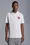 Embroidered Monogram Polo Shirt Men Optical White Moncler 4