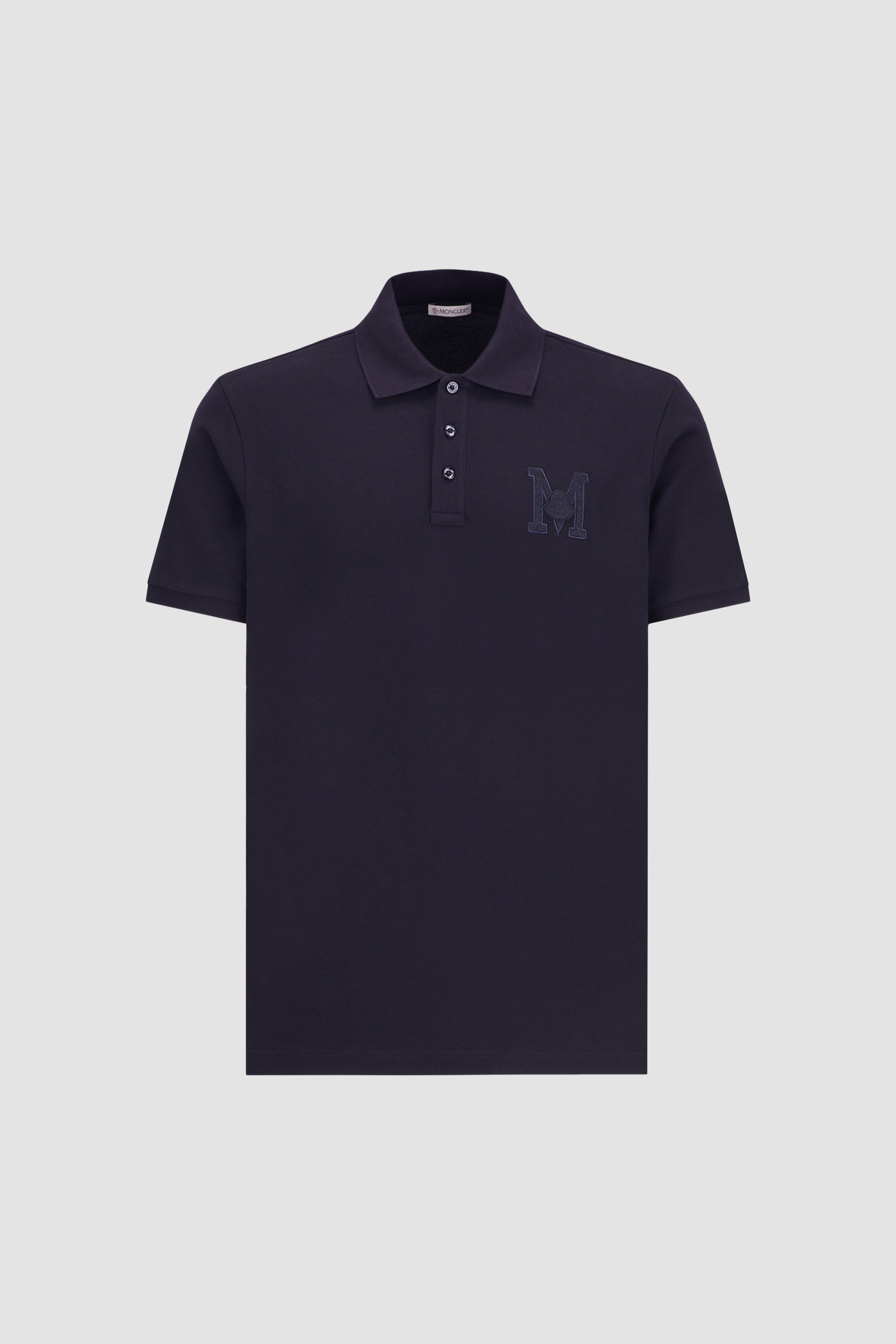 Moncler polo deals navy blue