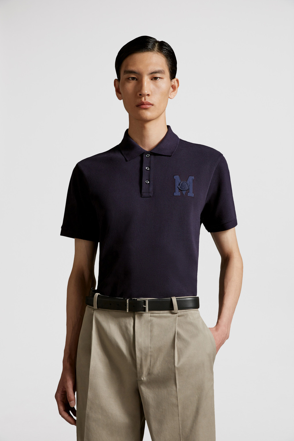 Mens moncler polo long on sale sleeve