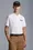 Tennis Logo Patch Polo Shirt Men Optical White Moncler 4
