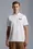 Tennis Logo Patch Polo Shirt Men Optical White Moncler