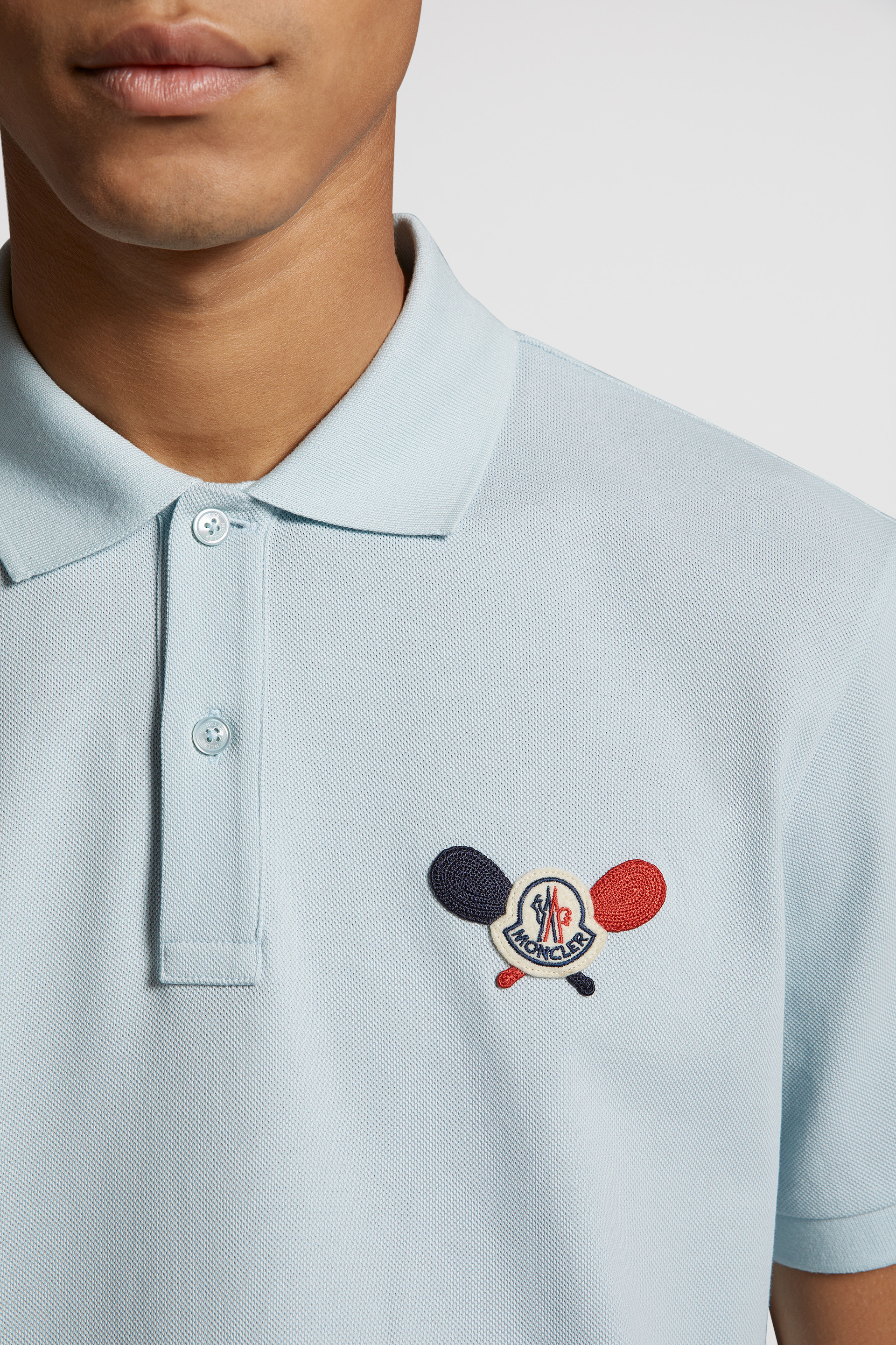 Moncler light 2024 blue polo