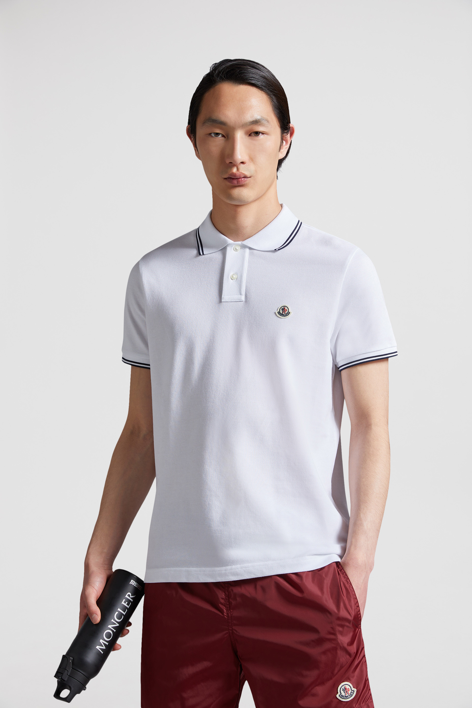MONCLER ポロシャツホワイト (XLサイズ) ※日本未入荷  付属品:タグメンズウェア