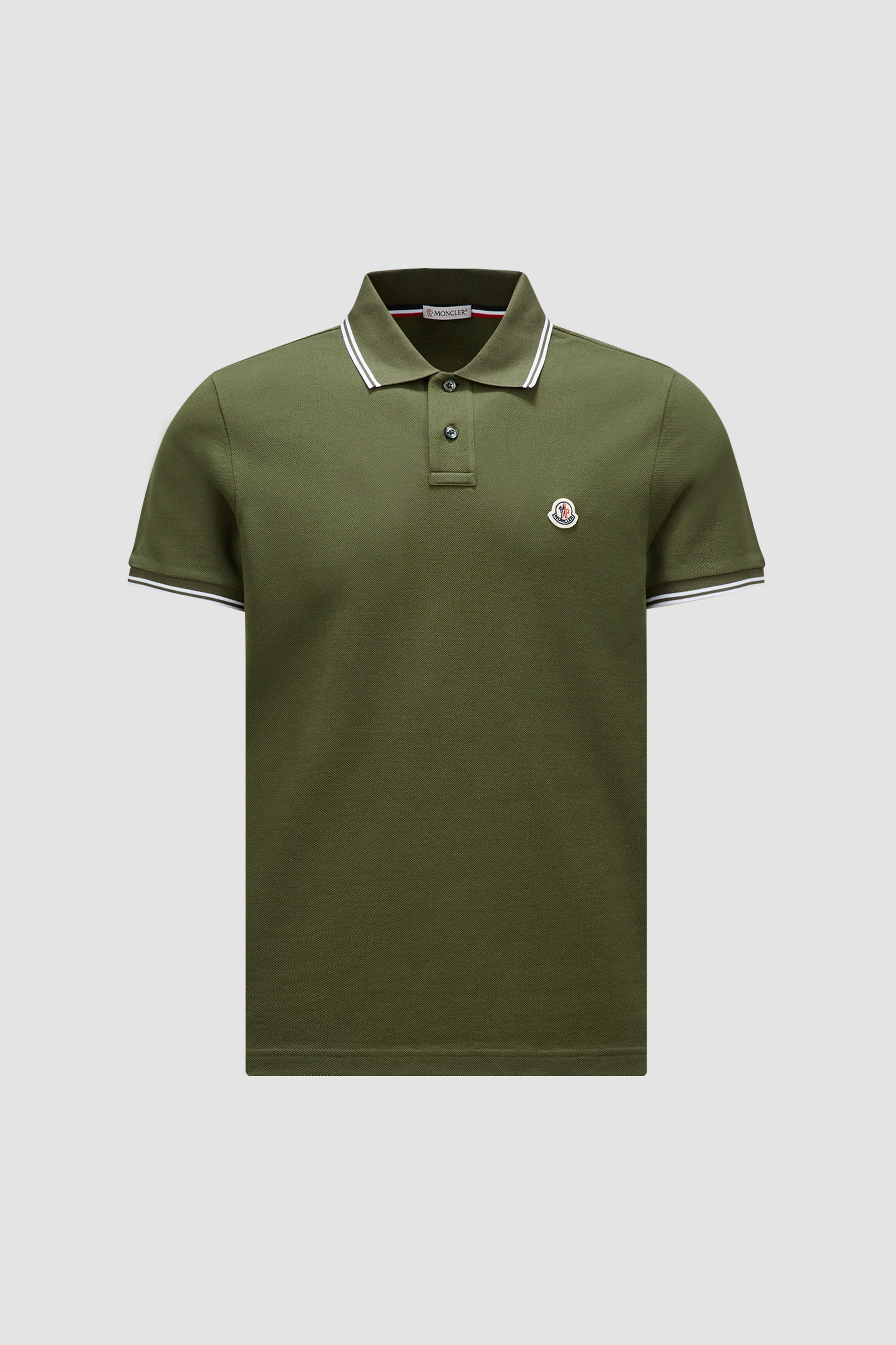 Green Logo Patch Polo Shirt Polos T shirts for Men Moncler CA