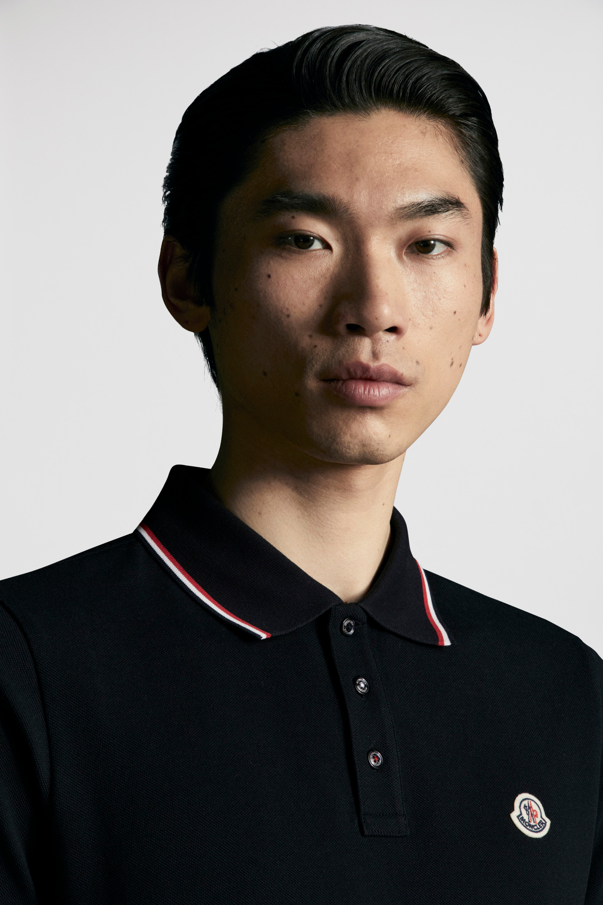 Mens black moncler clearance polo shirt