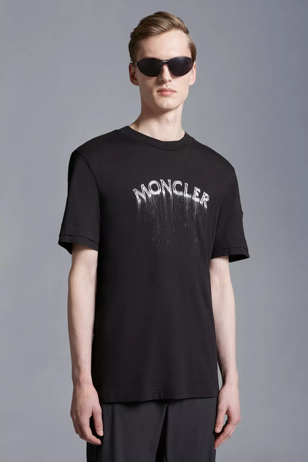 Logo T-Shirt Men Black Moncler 1